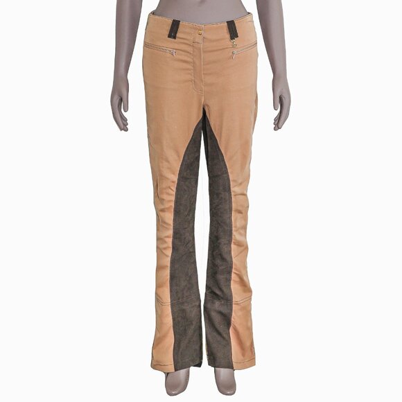 Tan Western Cotton Pants Trousers Rugged Workwear Cowboy Casual Everyday Pants